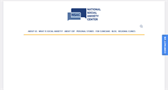 Desktop Screenshot of nationalsocialanxietycenter.com