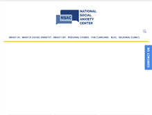 Tablet Screenshot of nationalsocialanxietycenter.com
